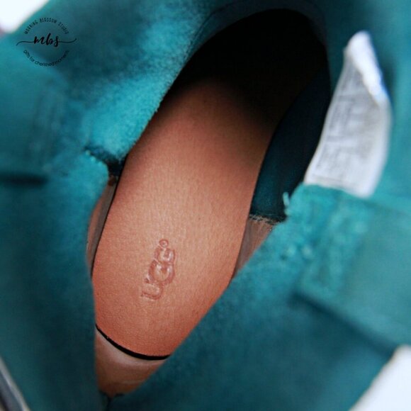 UGG Classic Unlined Mini Perf Boots Blue Women 7 - Picture 13 of 16